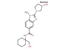 N-[1-(hydroxymethyl)cyclohexyl]-2-[(3S)-3-hydroxy-1-pyrrolidinyl]-1-methyl-1H-benzimidazole-5-carboxamide