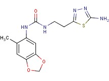N-[2-(5-amino-1,3,4-thiadiazol-2-yl)ethyl]-N'-(6-methyl-1,3-benzodioxol-5-yl)urea