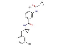 3-[(cyclopropylcarbonyl)amino]-4-methyl-N-[1-(3-methylbenzyl)cyclopropyl]benzamide