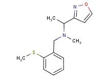 (1-isoxazol-3-ylethyl)methyl[2-(methylthio)benzyl]amine