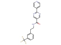 2-(4-pyridinyl)-N-{2-[3-(trifluoromethyl)phenyl]ethyl}-5-pyrimidinecarboxamide