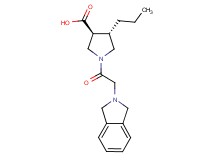 (3S*,4S*)-1-(1,3-dihydro-2H-isoindol-2-ylacetyl)-4-propyl-3-pyrrolidinecarboxylic acid