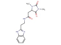 N-[2-(1H-benzimidazol-2-yl)ethyl]-2-(1,3-dimethyl-2,5-dioxoimidazolidin-4-yl)acetamide