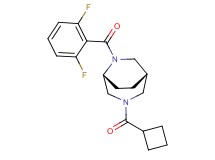 (1S*,5R*)-3-(cyclobutylcarbonyl)-6-(2,6-difluorobenzoyl)-3,6-diazabicyclo[3.2.2]nonane
