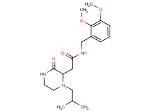 N-(2,3-dimethoxybenzyl)-2-(1-isobutyl-3-oxo-2-piperazinyl)acetamide