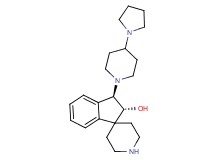 rel-(2R,3R)-3-[4-(1-pyrrolidinyl)-1-piperidinyl]-2,3-dihydrospiro[indene-1,4'-piperidin]-2-ol bis(trifluoroacetate) (salt)