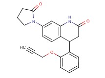 7-(2-oxopyrrolidin-1-yl)-4-[2-(prop-2-yn-1-yloxy)phenyl]-3,4-dihydroquinolin-2(1H)-one