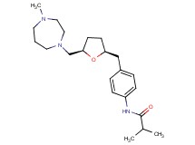 2-methyl-N-[4-({(2S*,5R*)-5-[(4-methyl-1,4-diazepan-1-yl)methyl]tetrahydrofuran-2-yl}methyl)phenyl]propanamide