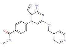 N-methyl-4-{6-[(pyridin-4-ylmethyl)amino]-1H-pyrrolo[2,3-b]pyridin-4-yl}benzamide