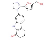 7-{2-[5-(hydroxymethyl)-2-furyl]-1H-imidazol-1-yl}-2,3,4,9-tetrahydro-1H-carbazol-1-one