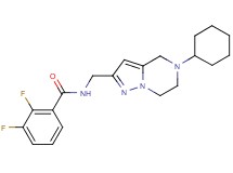 N-[(5-cyclohexyl-4,5,6,7-tetrahydropyrazolo[1,5-a]pyrazin-2-yl)methyl]-2,3-difluorobenzamide