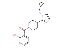 3-({4-[1-(cyclopropylmethyl)-1H-imidazol-2-yl]-1-piperidinyl}carbonyl)-2-pyridinol