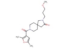 8-(2,5-dimethyl-3-furoyl)-2-(3-methoxypropyl)-2,8-diazaspiro[4.5]decan-3-one