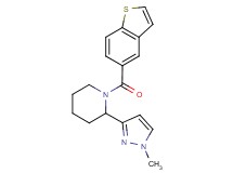 1-(1-benzothien-5-ylcarbonyl)-2-(1-methyl-1H-pyrazol-3-yl)piperidine