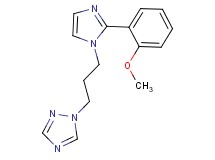 1-{3-[2-(2-methoxyphenyl)-1H-imidazol-1-yl]propyl}-1H-1,2,4-triazole