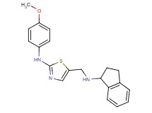 5-[(2,3-dihydro-1H-inden-1-ylamino)methyl]-N-(4-methoxyphenyl)-1,3-thiazol-2-amine