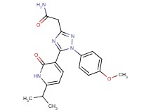 2-[5-(6-isopropyl-2-oxo-1,2-dihydropyridin-3-yl)-1-(4-methoxyphenyl)-1H-1,2,4-triazol-3-yl]acetamide