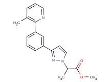 methyl 2-{3-[3-(3-methyl-2-pyridinyl)phenyl]-1H-pyrazol-1-yl}propanoate