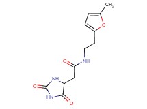 2-(2,5-dioxoimidazolidin-4-yl)-N-[2-(5-methyl-2-furyl)ethyl]acetamide
