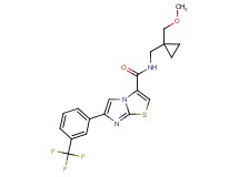 N-{[1-(methoxymethyl)cyclopropyl]methyl}-6-[3-(trifluoromethyl)phenyl]imidazo[2,1-b][1,3]thiazole-3-carboxamide