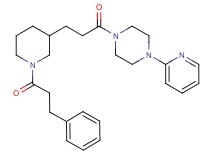 1-{3-[1-(3-phenylpropanoyl)-3-piperidinyl]propanoyl}-4-(2-pyridinyl)piperazine