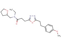 N-ethyl-3-{5-[2-(4-methoxyphenyl)ethyl]-1,3,4-oxadiazol-2-yl}-N-(tetrahydro-2-furanylmethyl)propanamide