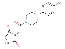 3-{2-[4-(5-chloro-2-pyridinyl)-1-piperazinyl]-2-oxoethyl}-2,4-imidazolidinedione