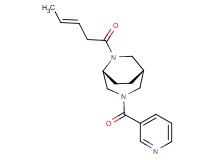 (1S*,5R*)-6-[(3E)-3-pentenoyl]-3-(3-pyridinylcarbonyl)-3,6-diazabicyclo[3.2.2]nonane