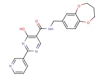 N-(3,4-dihydro-2H-1,5-benzodioxepin-7-ylmethyl)-4-hydroxy-2-pyridin-3-ylpyrimidine-5-carboxamide