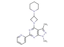 1,3-dimethyl-4-(3-piperidin-1-ylazetidin-1-yl)-6-pyridin-2-yl-1H-pyrazolo[3,4-d]pyrimidine