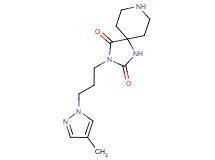 3-[3-(4-methyl-1H-pyrazol-1-yl)propyl]-1,3,8-triazaspiro[4.5]decane-2,4-dione