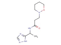 3-(1,2-oxazinan-2-yl)-N-[1-(1H-1,2,4-triazol-5-yl)ethyl]propanamide