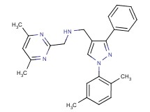 1-[1-(2,5-dimethylphenyl)-3-phenyl-1H-pyrazol-4-yl]-N-[(4,6-dimethyl-2-pyrimidinyl)methyl]methanamine