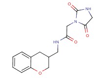 N-(3,4-dihydro-2H-chromen-3-ylmethyl)-2-(2,5-dioxoimidazolidin-1-yl)acetamide