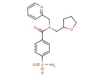 4-(aminosulfonyl)-N-(pyridin-2-ylmethyl)-N-(tetrahydrofuran-2-ylmethyl)benzamide