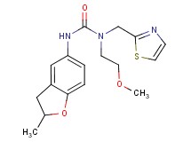 N-(2-methoxyethyl)-N'-(2-methyl-2,3-dihydro-1-benzofuran-5-yl)-N-(1,3-thiazol-2-ylmethyl)urea
