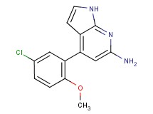 4-(5-chloro-2-methoxyphenyl)-1H-pyrrolo[2,3-b]pyridin-6-amine