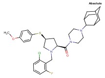 1-(2-adamantyl)-4-{(4S)-1-(2-chloro-6-fluorobenzyl)-4-[(4-methoxyphenyl)thio]-L-prolyl}piperazine
