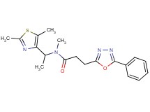 N-[1-(2,5-dimethyl-1,3-thiazol-4-yl)ethyl]-N-methyl-3-(5-phenyl-1,3,4-oxadiazol-2-yl)propanamide