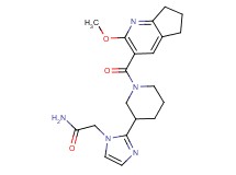 2-(2-{1-[(2-methoxy-6,7-dihydro-5H-cyclopenta[b]pyridin-3-yl)carbonyl]piperidin-3-yl}-1H-imidazol-1-yl)acetamide