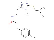 N-{2-[5-(isobutylthio)-4-methyl-4H-1,2,4-triazol-3-yl]ethyl}-3-(4-methylphenyl)propanamide
