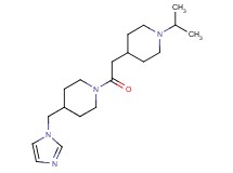 4-(1H-imidazol-1-ylmethyl)-1-[(1-isopropyl-4-piperidinyl)acetyl]piperidine