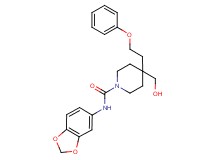 N-1,3-benzodioxol-5-yl-4-(hydroxymethyl)-4-(2-phenoxyethyl)-1-piperidinecarboxamide