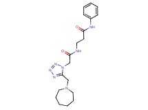 N~3~-{[5-(azepan-1-ylmethyl)-1H-tetrazol-1-yl]acetyl}-N~1~-phenyl-beta-alaninamide