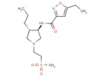 5-ethyl-N-{rel-(3R,4S)-1-[2-(methylsulfonyl)ethyl]-4-propyl-3-pyrrolidinyl}-3-isoxazolecarboxamide hydrochloride