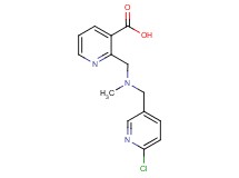 2-{[[(6-chloropyridin-3-yl)methyl](methyl)amino]methyl}nicotinic acid