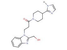 (1-{3-[4-(1H-imidazol-2-yl)piperidin-1-yl]-3-oxopropyl}-1H-benzimidazol-2-yl)methanol
