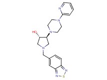 (3S*,4S*)-1-(2,1,3-benzothiadiazol-5-ylmethyl)-4-[4-(2-pyridinyl)-1-piperazinyl]-3-pyrrolidinol