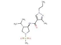 N-[(3R*,4S*)-4-isopropyl-1-(methylsulfonyl)-3-pyrrolidinyl]-3-methyl-1-propyl-1H-pyrazole-4-carboxamide