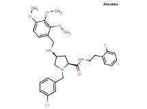 (4S)-1-(3-chlorobenzyl)-N-[2-(2-fluorophenyl)ethyl]-4-[(2,3,4-trimethoxybenzyl)amino]-L-prolinamide